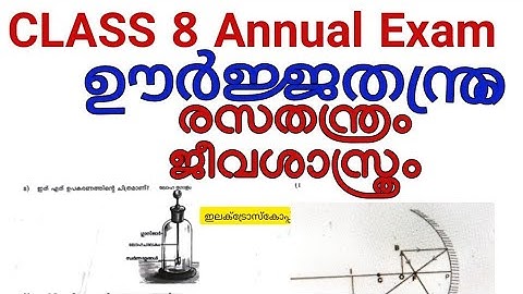 Class 8-Basic Science- Annual Examination question paper and Answers