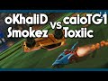 oKhaliD/Smokez vs caiotg1/Toxiic | Ranked 2v2 Review