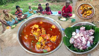 Mutton Curry Recipe Village Style |Goat mutton cooking and eating |Village Cooking |village food