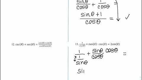 Verify Trig Identities Part 2 video