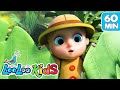 Down in the jungle peek a boo zigaloo  more nursery rhymes  looloo kids