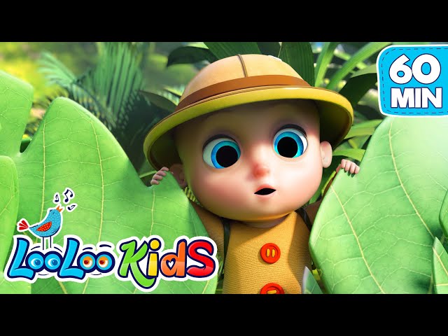 Down In The Jungle, Peek a Boo, Zigaloo + More Nursery Rhymes | LooLoo KIDS class=