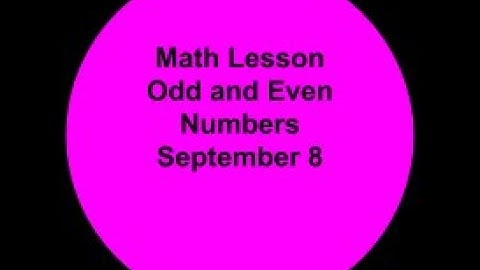 Math   Lesson E3   Odd and Even Day 1   Google Slides