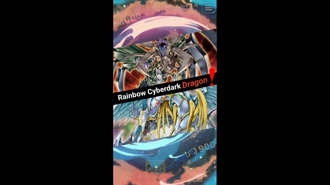 Yugioh Duel Links - I summon Rainbow Cyberdark Dragon! - YouTube