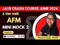 Jaiib crash course june 2024  afm mini mock test 2  ambitious baba  jaiib caiib baba