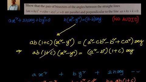 Coordinate Geometry: Pair Of straight lines-  Parallel and perpendicular to the given line.
