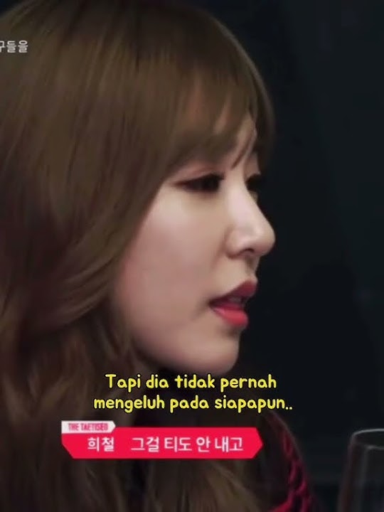 momen Taeyeon curhat 😭❤️✨ #taeyeon #heechul #sone