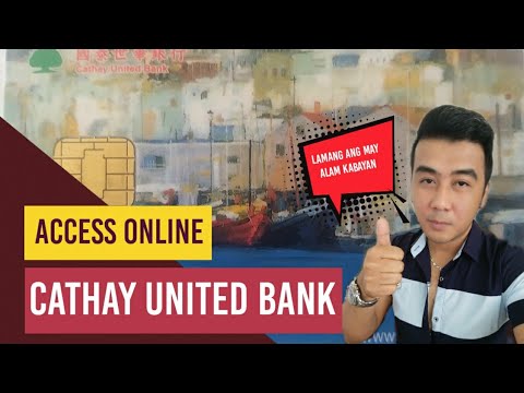 CATHAY UNITED BANK ACCESS ONLINE ON YOUR LAPTOP OR PC IN TAIWAN