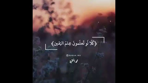 الهاكم التكاثر  التلاوة خاشعة و هادئة تريح القلب || سورة التكاثر