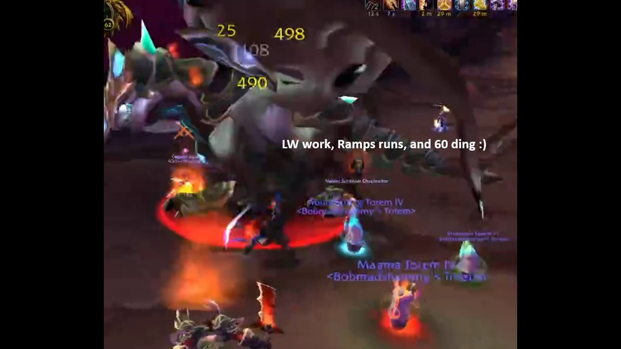 WoW Classic TBC - LW work, Ramps runs, and 60 ding - YouTube