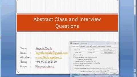 Abstract Class and interview questions c#.NET