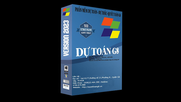 Hướng dẫn chạy dự toán g8