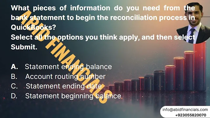 What pieces of information do you need from the bank statement to begin the reconciliation
