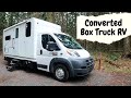 Self-Converted Box Truck RV Tour!! Ram Promaster 3500
