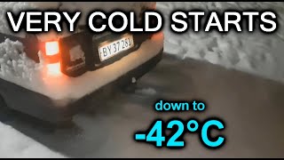 : VERY COLD STARTS compilation! Odpalanie na silnym mrozie.   . -42*C. S4E31