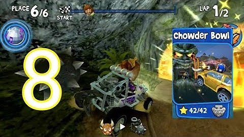 Beach Buggy Racing Gameplay Walkthrough Part 8 - Chowder Bowl 14 - BOSS (Android)