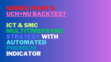 ICT & SMC Multitimeframe Strategy with Automated PREMIUM Indicator Series | PART 6 - UCH+NU Backtest