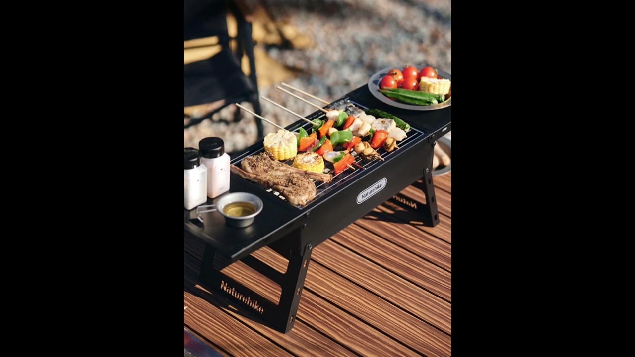 MEJA LIPAT BARBECUE GRILL NATUREHIKE CNK230CF011 PORTABLE FOLDING BBQ GRILL TABLE  KOMPOR PEMANGGANG