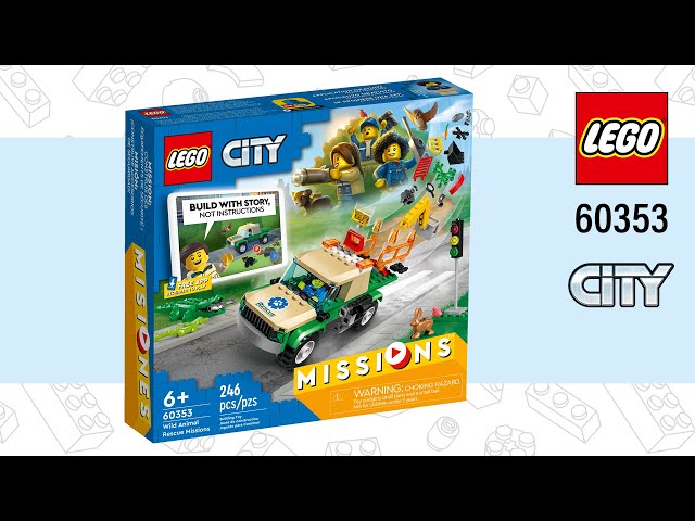 LEGO® City, Wild Animal Rescue Missions (60353)[246 pcs] Speed Build