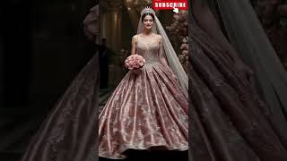 Most Beautiful Rose Gold Wedding Dresses👰💍. #weddingdresses #dreamwedding#BridalFashion #BridalLook