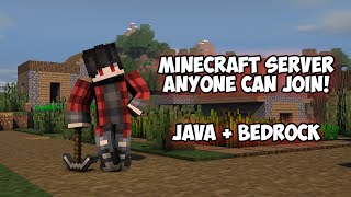 Join My Minecraft Server! Open Community Server! Java\/Bedrock Crossplay #realms #minecraftserver