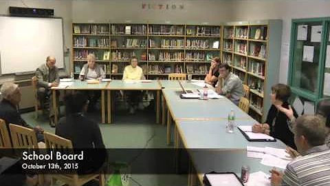 School Board - 10-13-2015