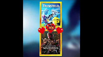 BLACK MYTH WUKONG GAME 🆚 PALWORLD GAME OMG! 😱🔥| Games |#shorts thumbnail