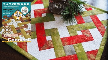 Patchwork Magazine 10/2020 - 3x patterns or design your own pattern.  Sewing over paper.