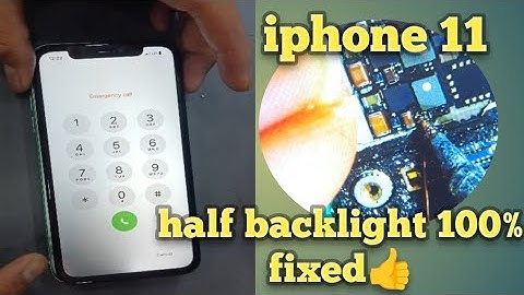 iPhone11 Half Backlight Repair fixed 100%