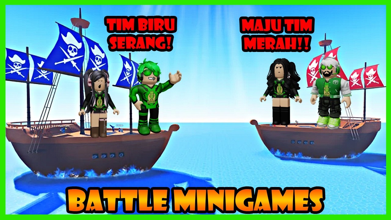 Aku Mencoba Tantangan Battle Minigame Super Seru & Berhasil Menang - Roblox Battle Minigames