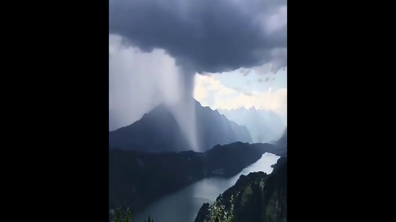 Downpour in Alpengasthof Bergfried -  Regenguss im Alpengasthof Bergfried
