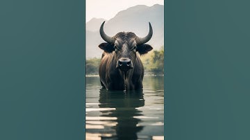 Stylize Parameter Comparison: Midjourney v5.1 Low vs. High on a Majestic Water Buffalo