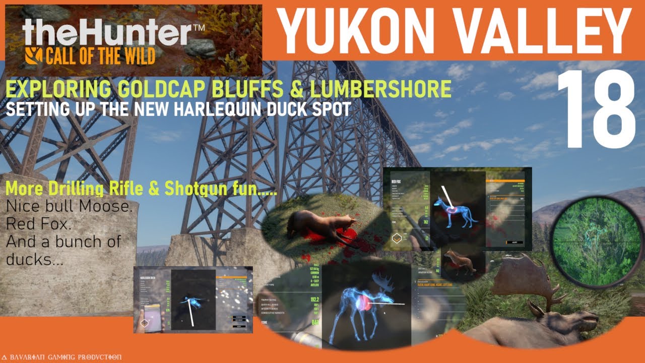 THE HUNTER Call Of The Wild 18 YUKON VALLEY GOLDCAP BLUFFS New