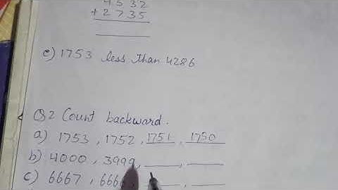 Bhartiyam Public School/ Class 3/ Maths/ Revision assignment 15