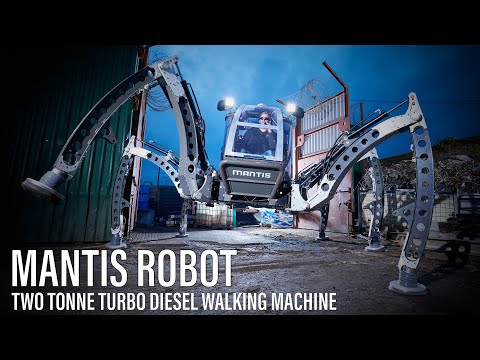 Mantis - Tests de machines à marcher hexapodes 2012