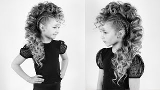 Curly Mohawk with Braids