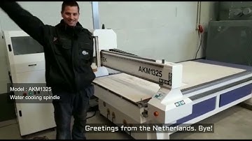 Feedback Video About AccTek CNC Router AKM1325 From Netherlands Customer