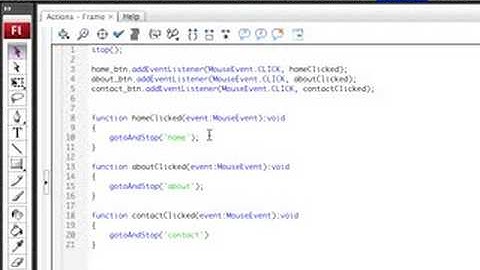 Flash CS3 Website (part 2)