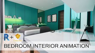 Bedroom Interior Animation Revit Enscape 2 6