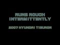 2007 Hyundai Tiburon - Runs Rough Intermittently