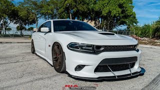 Dodge Charger 2015-2019 Scat Pack, Hellcat, R/T, GT front splitter lip body kit spoiler install