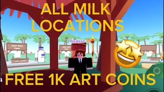 ALL 25 MILK BOTTLES IN STARVING ARTISTS(FREE 1K COINS)