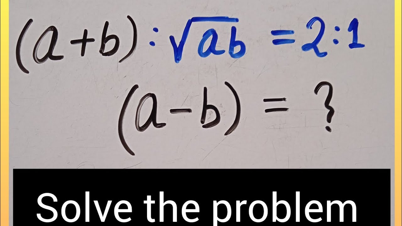 A Simple Algebraic Math Problem//Math question for class 7 second unit ...