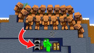 ماینکرافت اسپیدرانر در مقابل پیگلین ها - Speedrunner VS Piglin Raid
