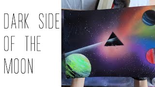 Pink Floyd Dark Side Of The Moon - Spray Paint Art