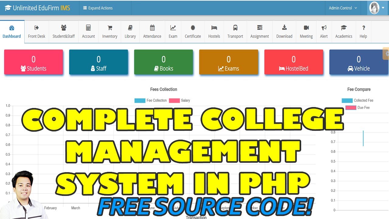 Complete College Management System Using PHP MySQL Free Source Code