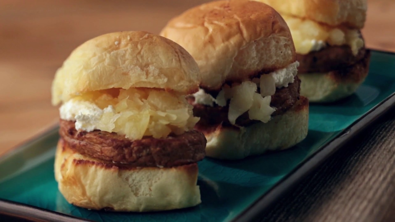 Recipe Hawaiian Style Breakfast Sausage Sliders YouTube