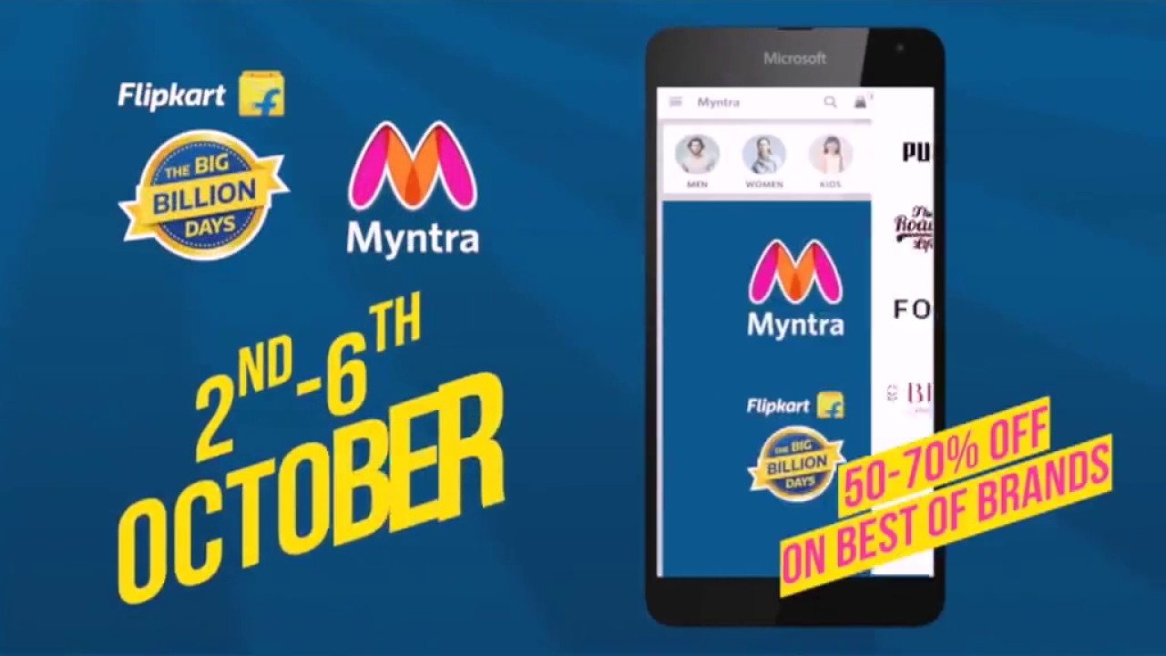 Flipkart Big billion days YouTube