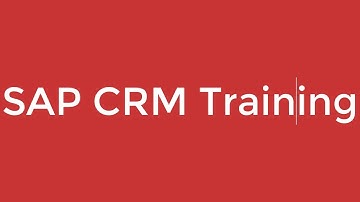 SAP CRM Training - SAP CRM Sales (Video 3) | SAP CRM