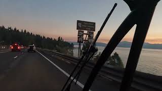 Lake Tahoe sunset, Arcimoto FUV POV drive